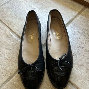 Authentic Chanel Black Lambskin